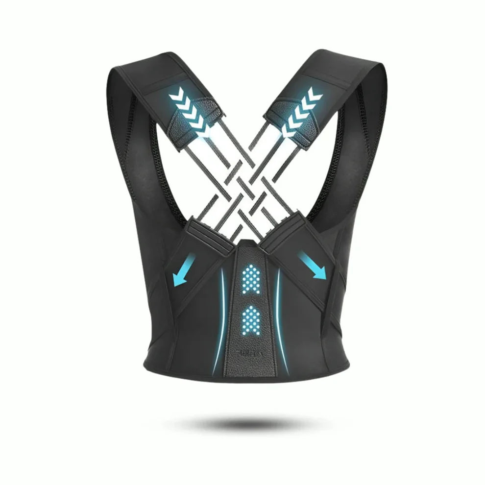 Premium Posture Corrector Shoulder Belt – Adjustable Back Support Brace for Men & Women